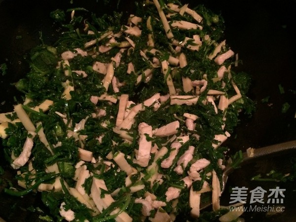 野菜肉丝炒年糕的做法步骤：11