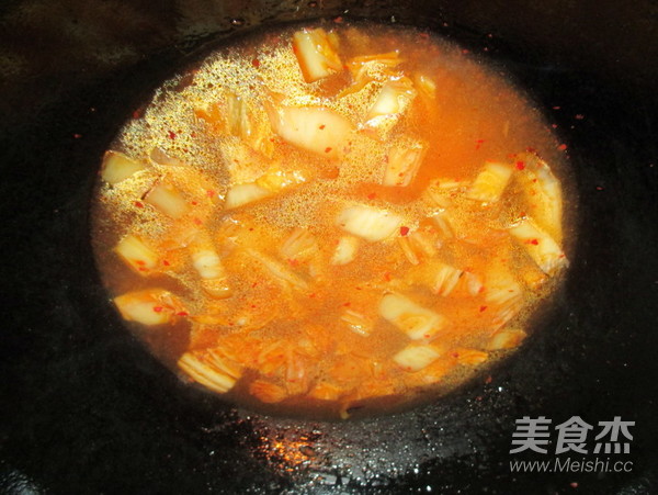 泡菜火锅的做法步骤:4