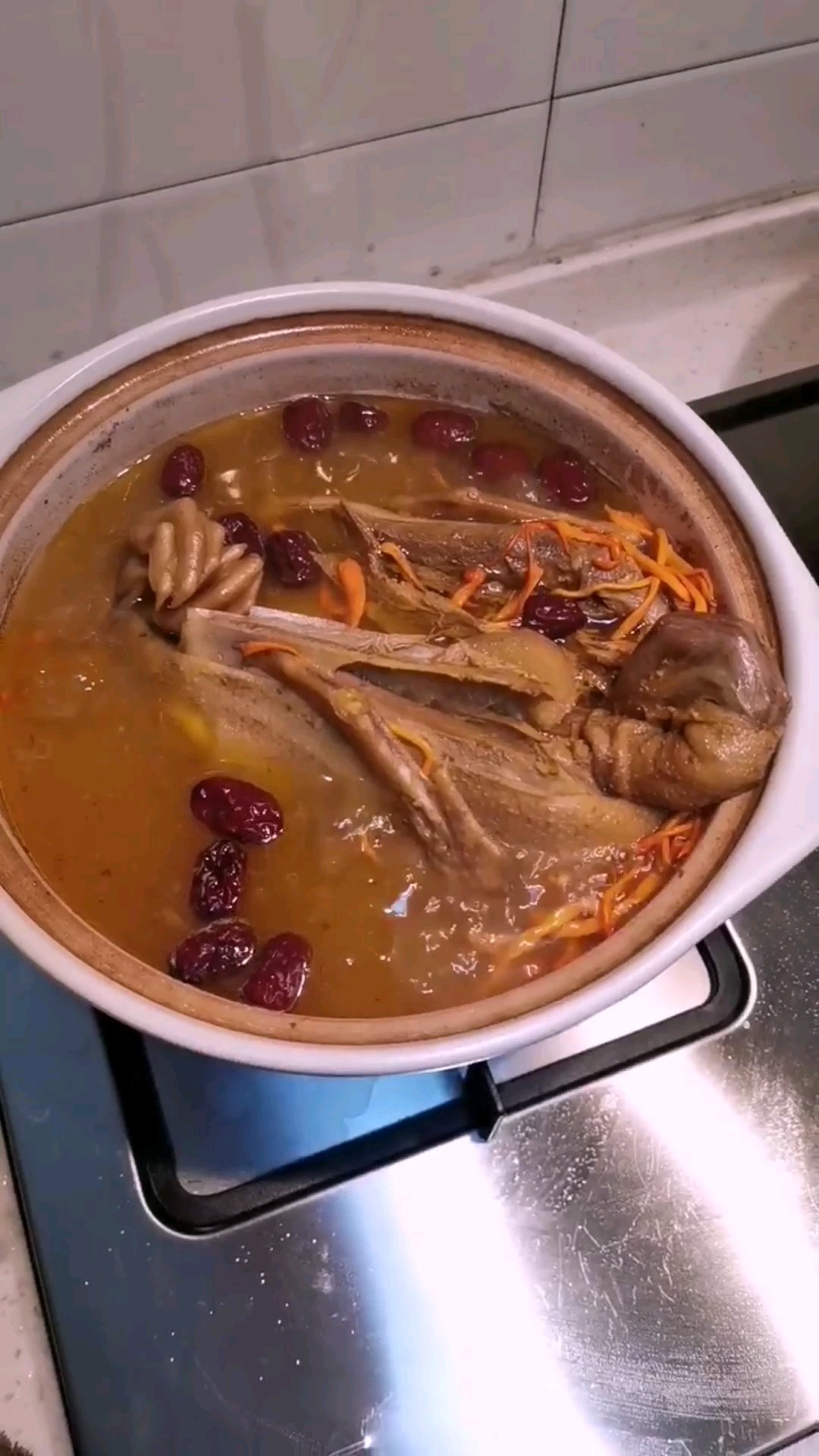 虫草老鸭煲的做法步骤：7