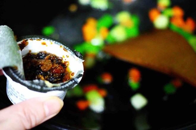 海虹蒜苗什锦蛋炒饭的做法步骤:5