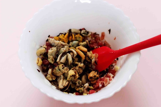 白菜海虹肉丁饺子的做法步骤:5