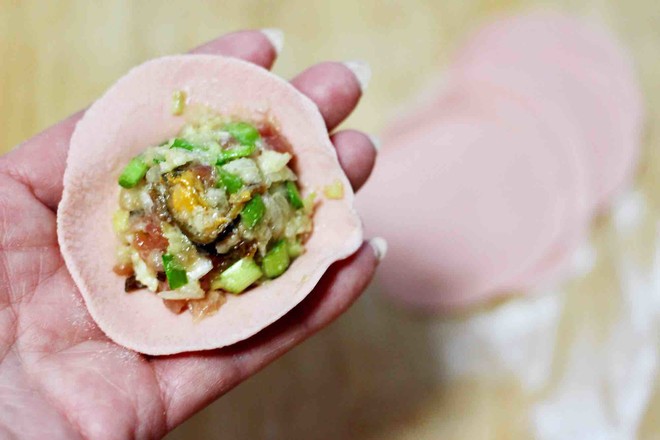 白菜海虹肉丁饺子的做法步骤:14