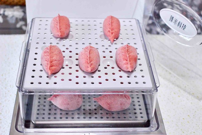 粉嫩茴香猪肉麦穗包的做法步骤:19