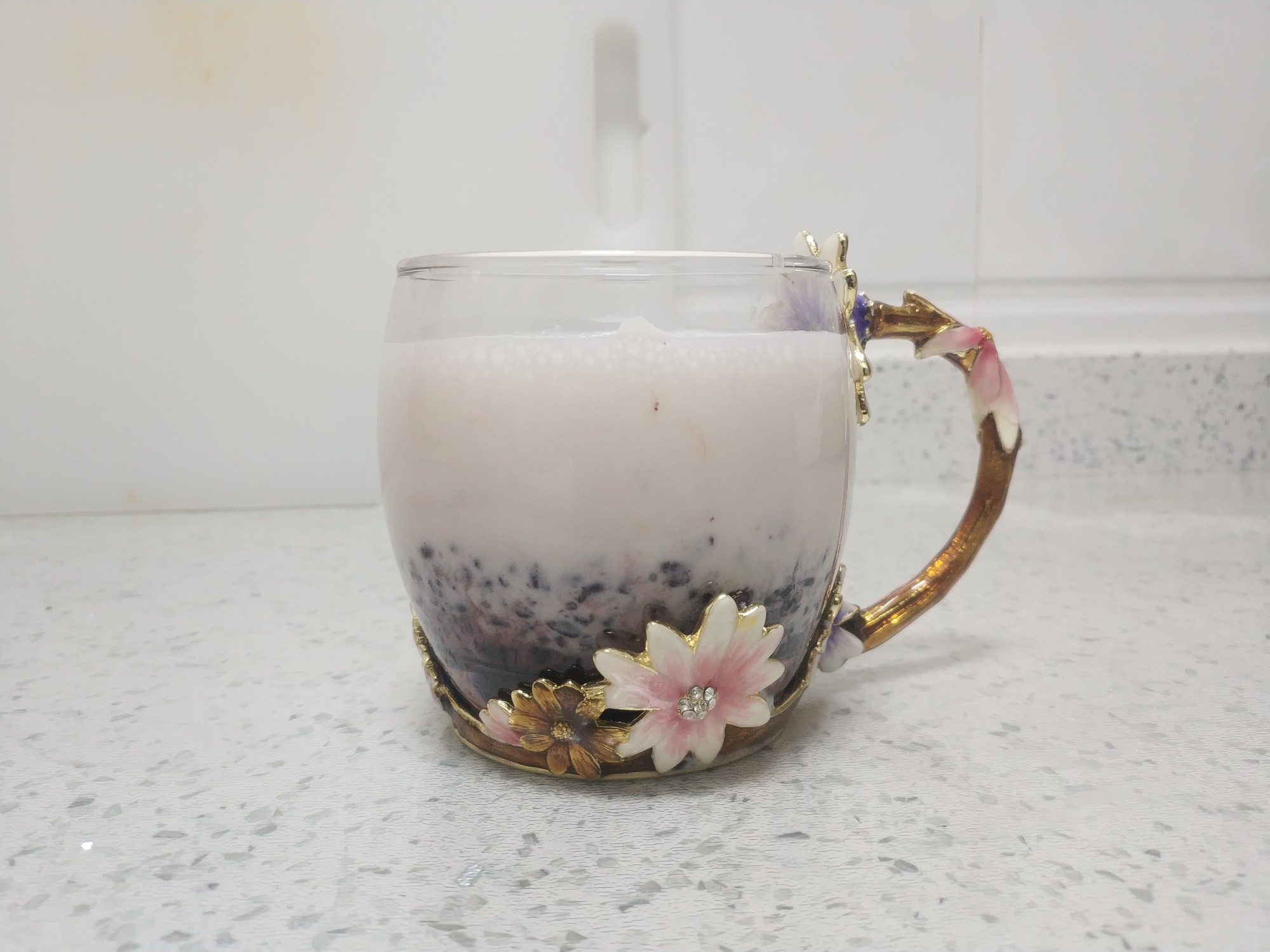 一只酸奶牛酸奶奶昔紫米露的做法步骤:5