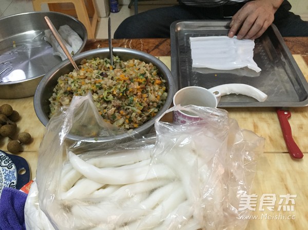 蒸馅猪肠粉的做法步骤:15
