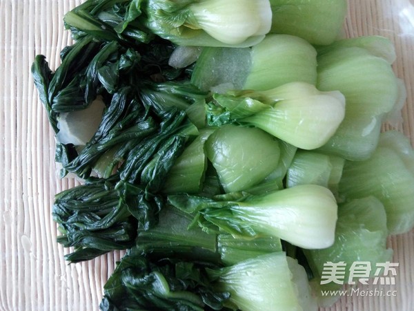 香菇肉末油菜的做法步骤：5