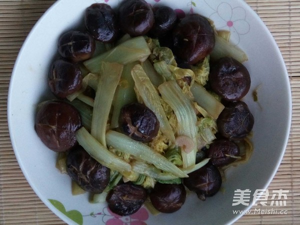 香菇白菜芯的做法步骤:10