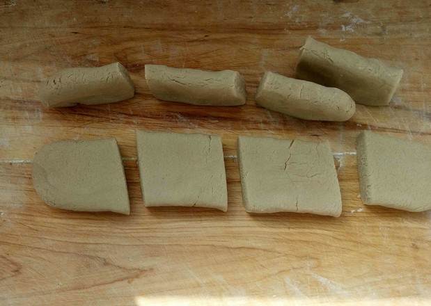 火腿白菜炒莜面的做法步骤:5
