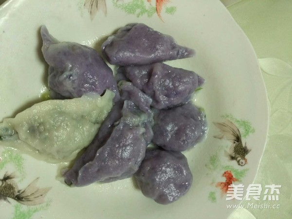 紫甘蓝小饺子的做法步骤:6