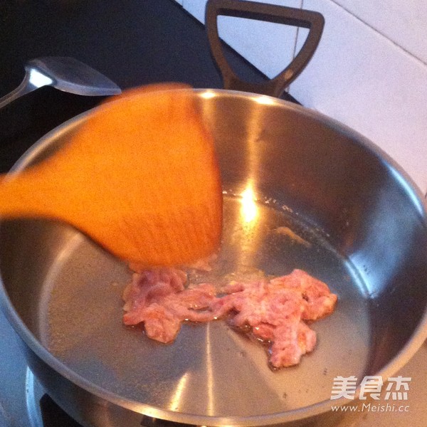 白菜肉丝的做法步骤:5