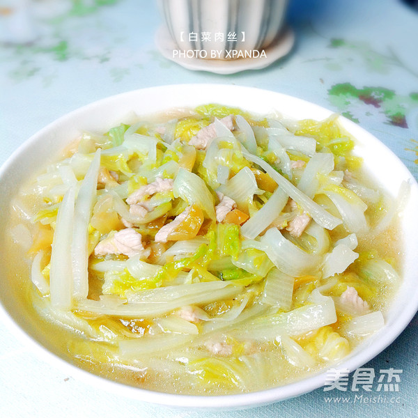白菜肉丝的做法步骤:10