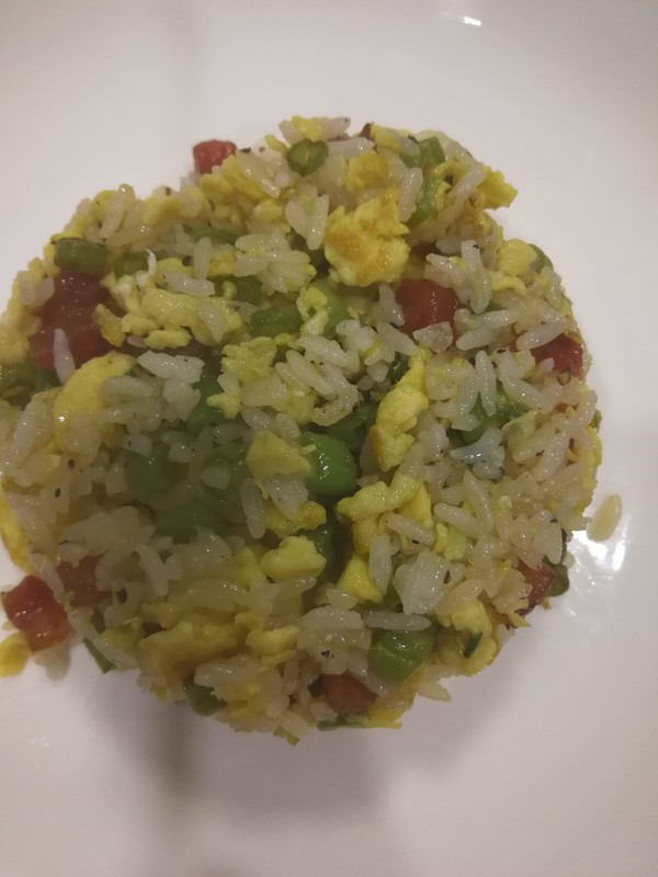 香肠蛋炒饭的做法步骤:9