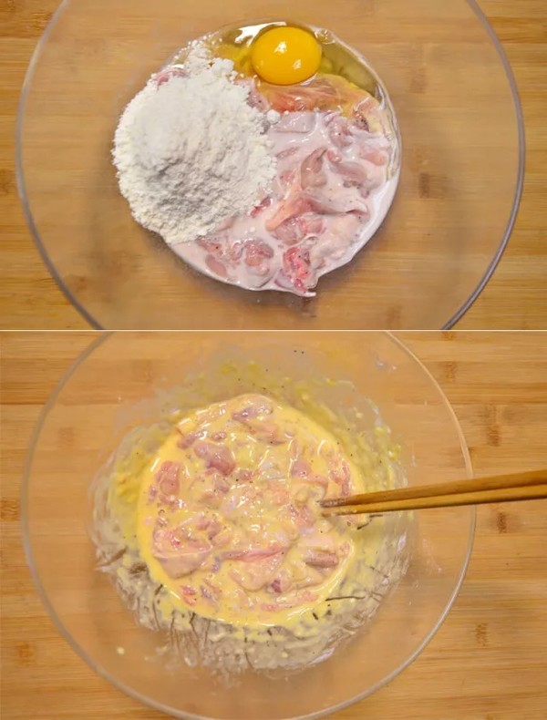 韩式炸鸡块的做法步骤:4