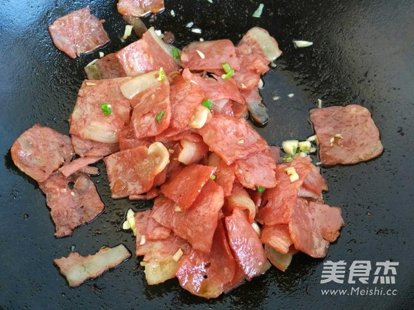 培根炒辣椒的做法步骤：5
