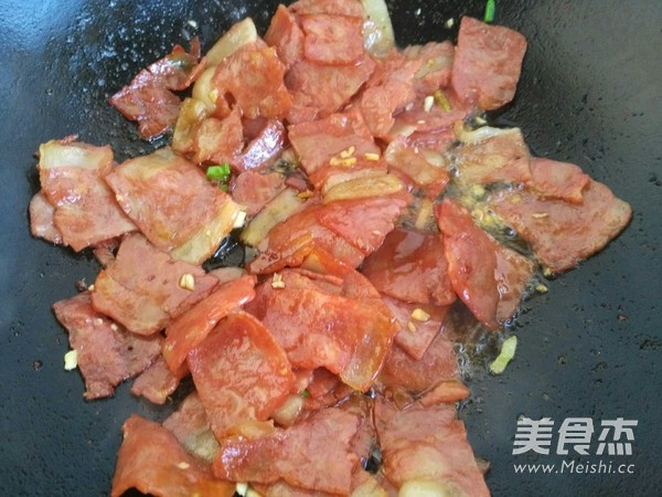 培根炒辣椒的做法步骤：6