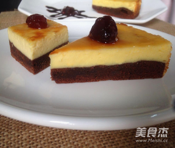布朗尼芝士蛋糕的做法步骤:15