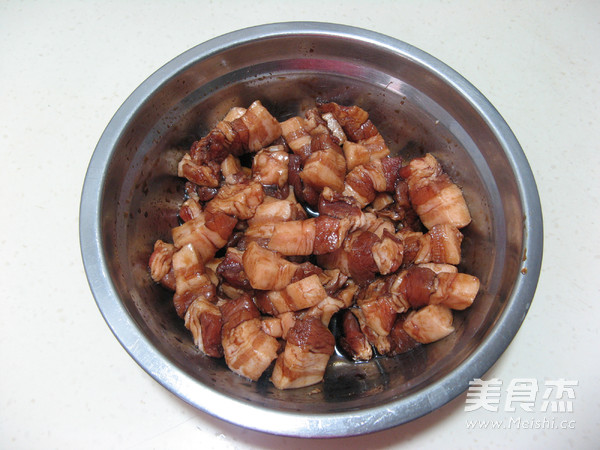咸肉豌豆粽的做法步骤:3