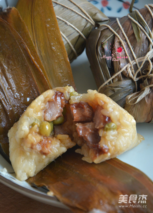 咸肉豌豆粽的做法步骤:13