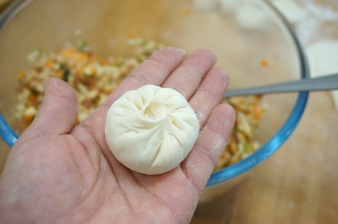 生煎包的做法步骤:11