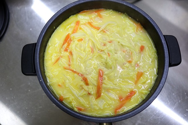 金汤肥牛白菜的做法步骤:8