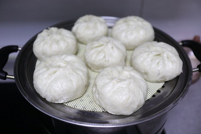 猪肉豇豆杂粮包子的做法步骤:11