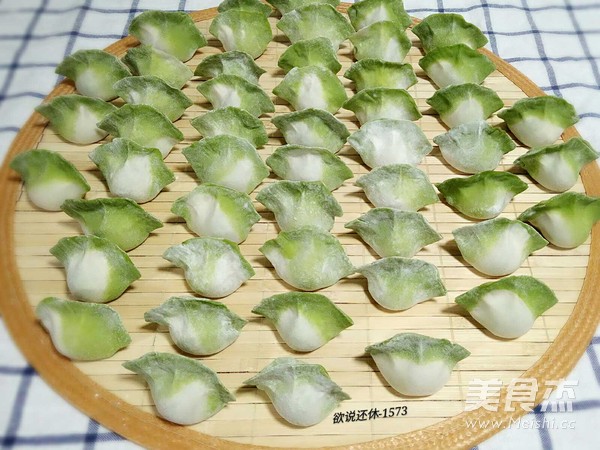 白菜（百财）饺子的做法步骤：12