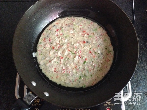 双色鸡蛋炒豆渣的做法步骤:6