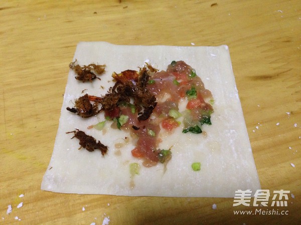 酥炸馄饨的做法步骤:5