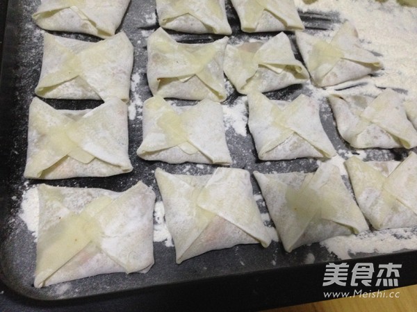 酥炸馄饨的做法步骤:9