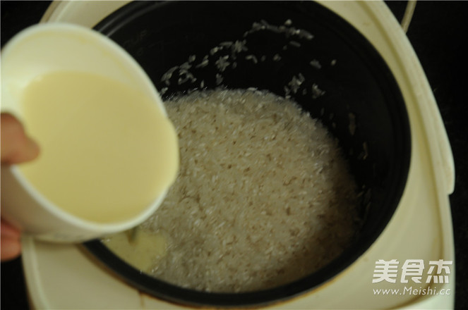 豆浆米饭的做法步骤:4