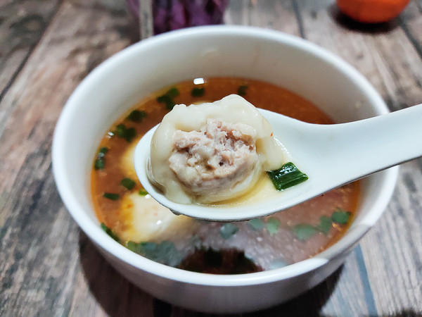 酸辣鲜肉汤圆的做法步骤:15