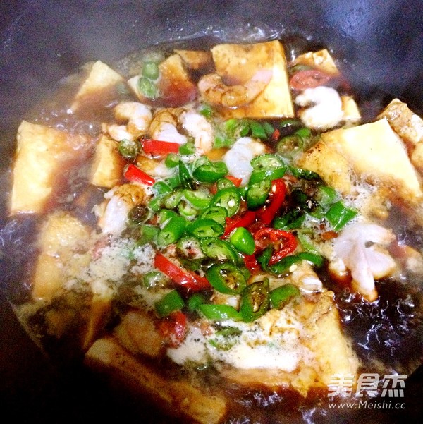 虾仁老豆腐的做法步骤:4