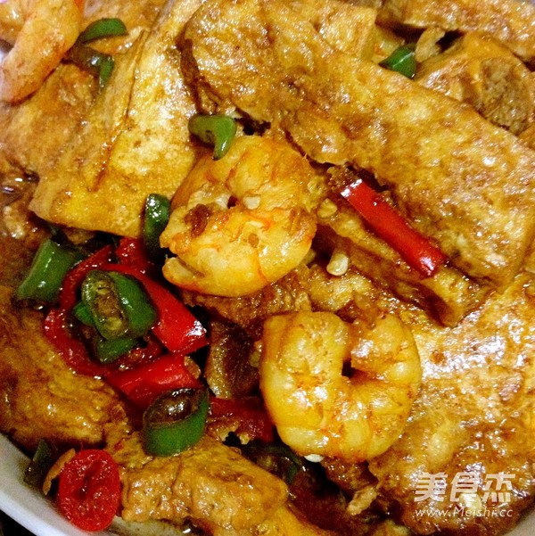 虾仁老豆腐的做法步骤:6