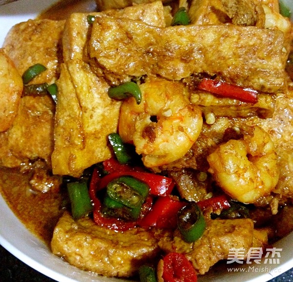 虾仁老豆腐的做法步骤:7
