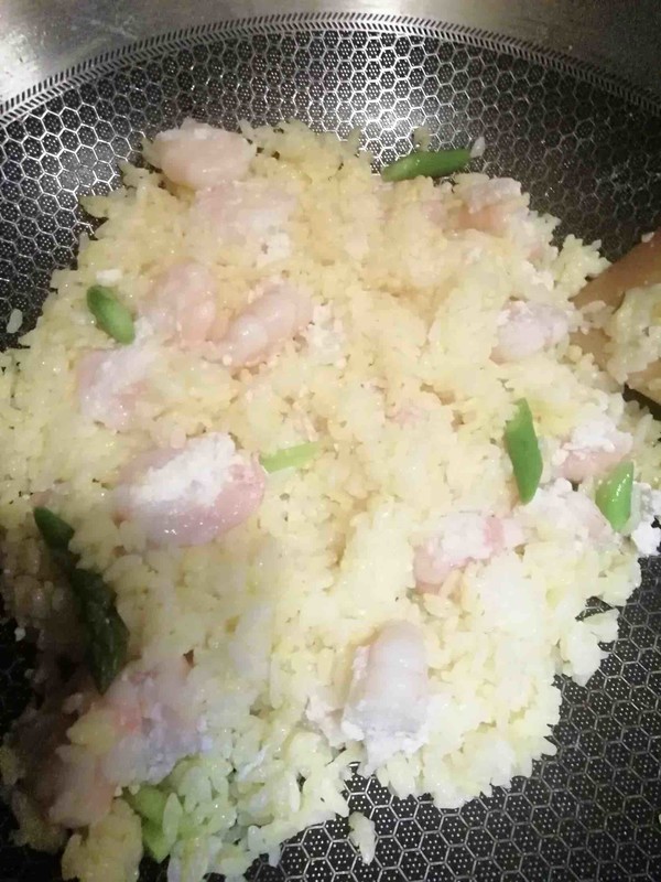 虾仁黄金炒饭的做法步骤:8