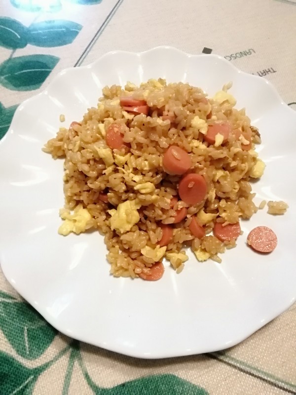 酱油蛋炒饭的做法步骤:8