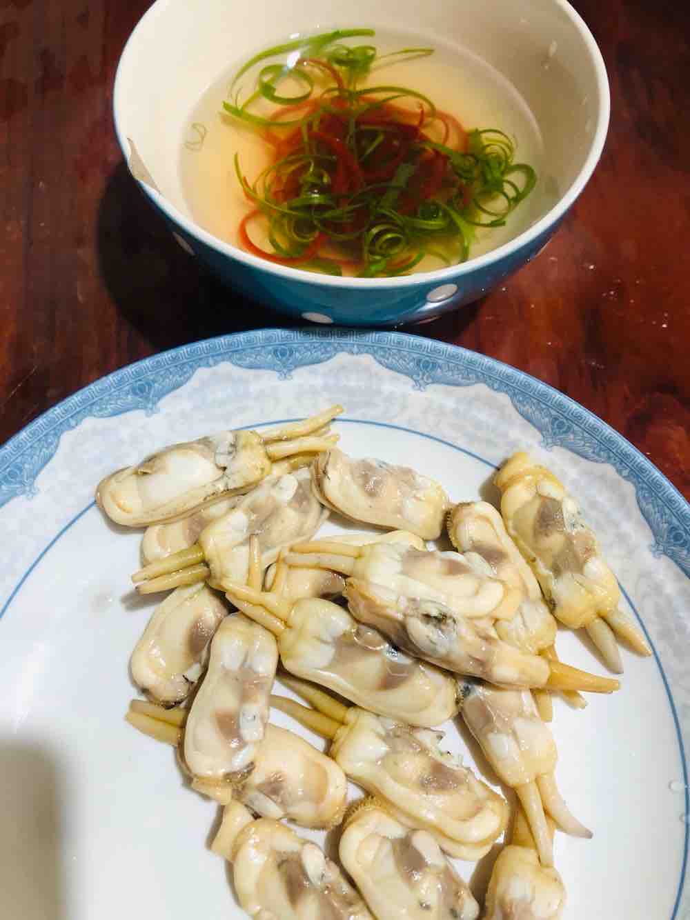 油泼蛏子秋葵的做法步骤:5