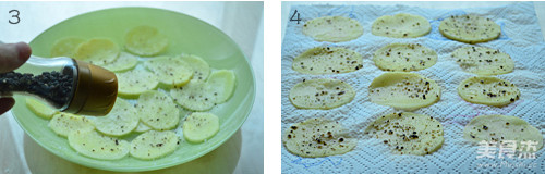 黑胡椒烤土豆片的做法步骤：2