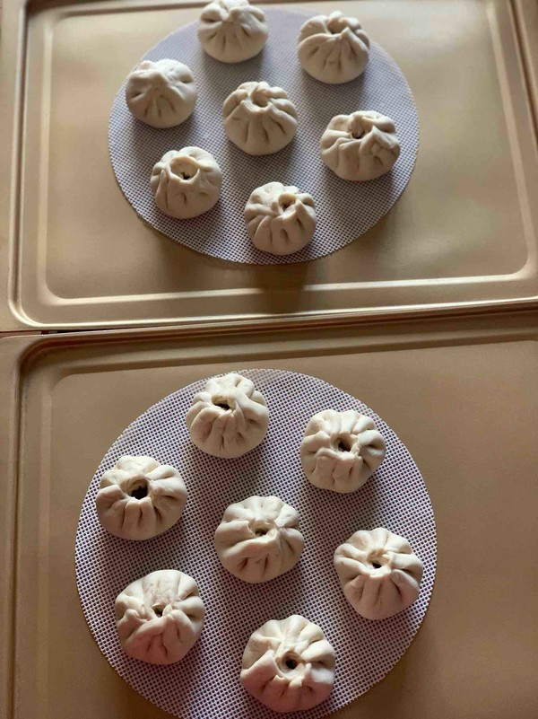 香菇瘦肉包子的做法步骤:9