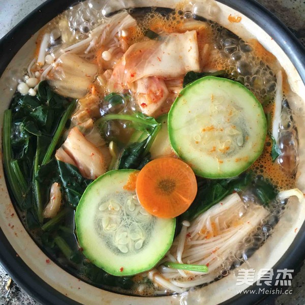 什锦泡菜汤的做法步骤:4