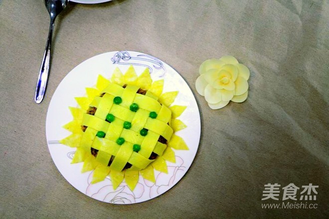 向日葵炒饭的做法步骤:12