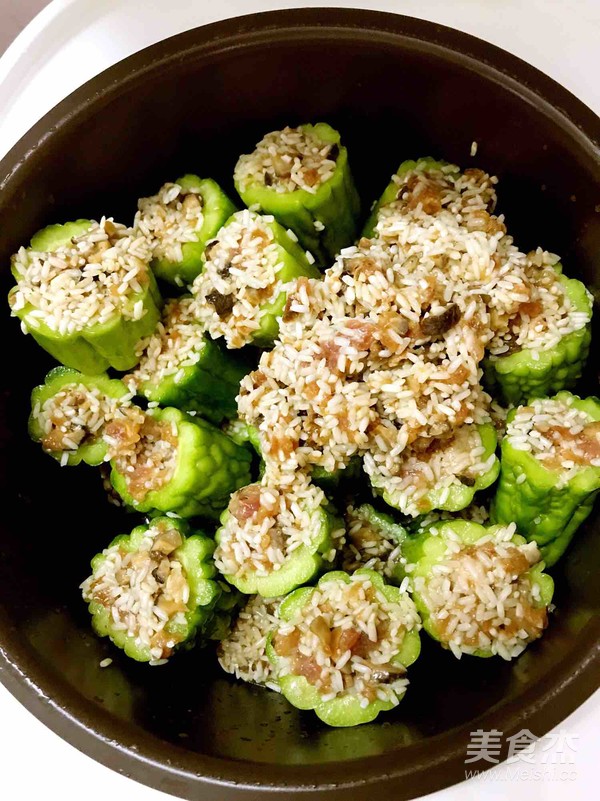 客家酿苦瓜的做法步骤：4