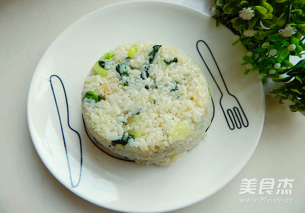 青菜炒饭的做法步骤：10