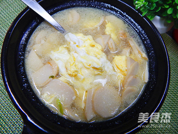 杏爆菇鸡蛋汤的做法步骤：7
