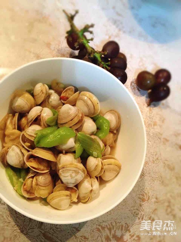 蛤蜊烩丝瓜面筋的做法步骤:5