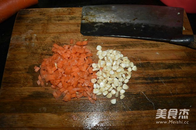 三丁炒饭的做法步骤:10