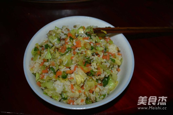 三丁炒饭的做法步骤:10