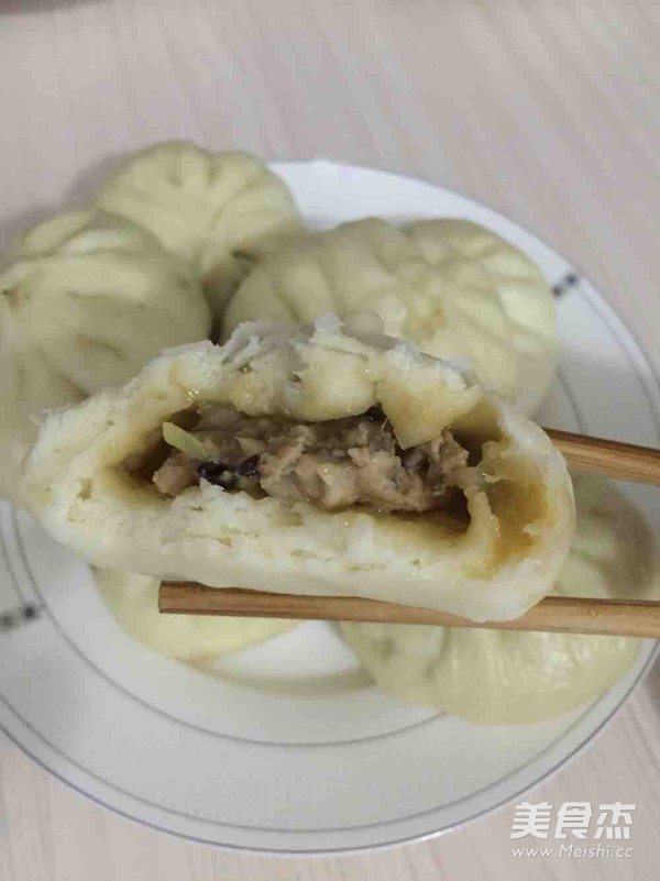 香菇肉包的做法步骤:8