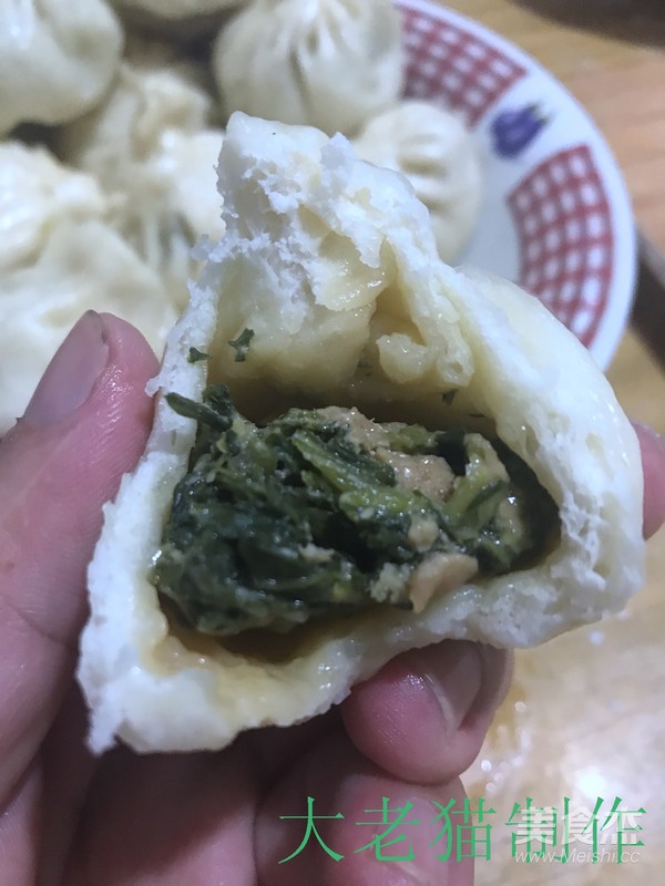 萝卜缨包子的做法步骤：18