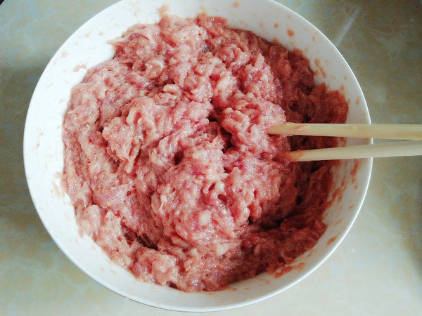 韭菜蒸饺的做法步骤:3